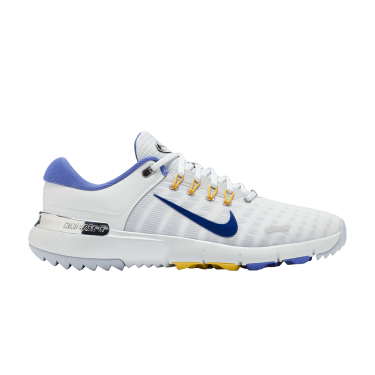 Nike Free Golf Pure Platinum University Gold Wolf Grey Astronomy Blue