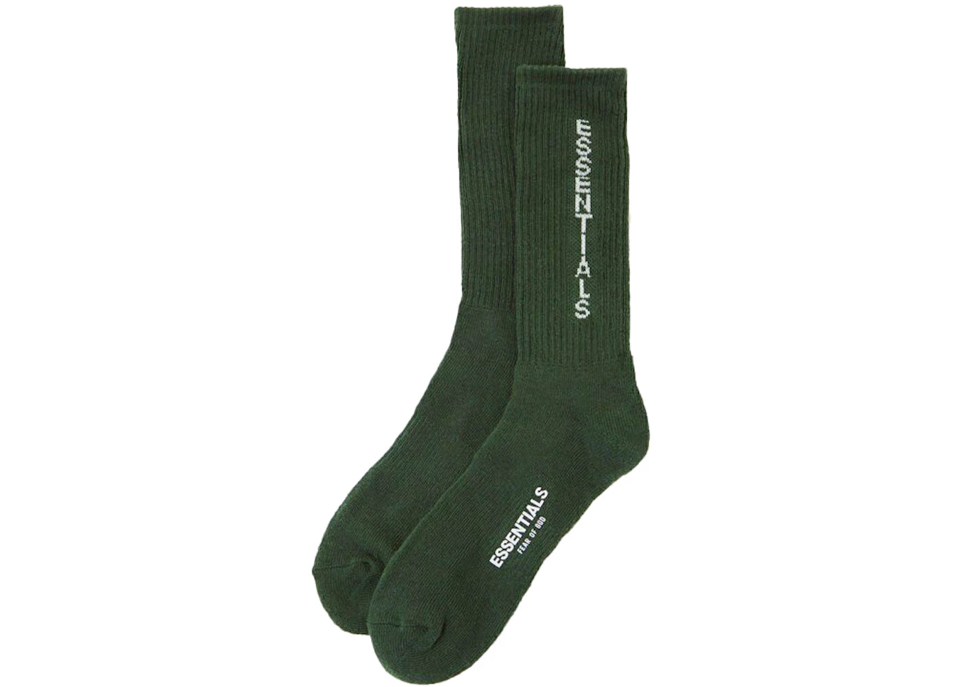 Fear of God Essentials Graphic Socks Green