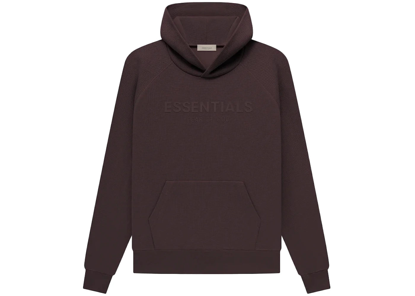 Fear of God Essentials Waffle Raglan Hoodie Plum