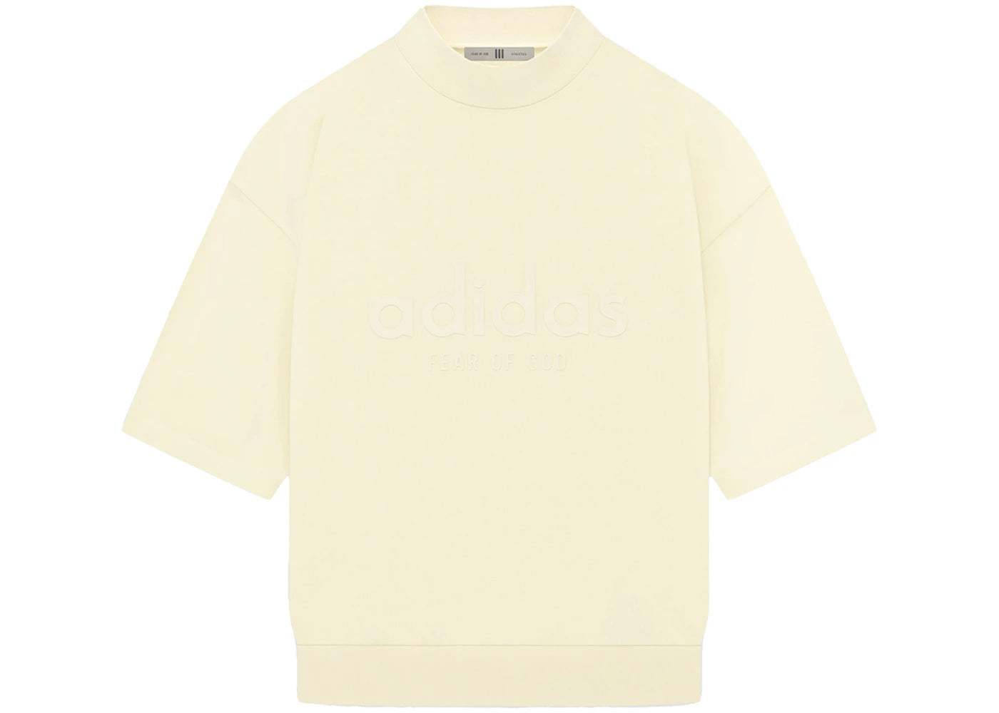 Fear of God Athletics Heavy Jersey 3/4 Mock Tee Pale Yellow