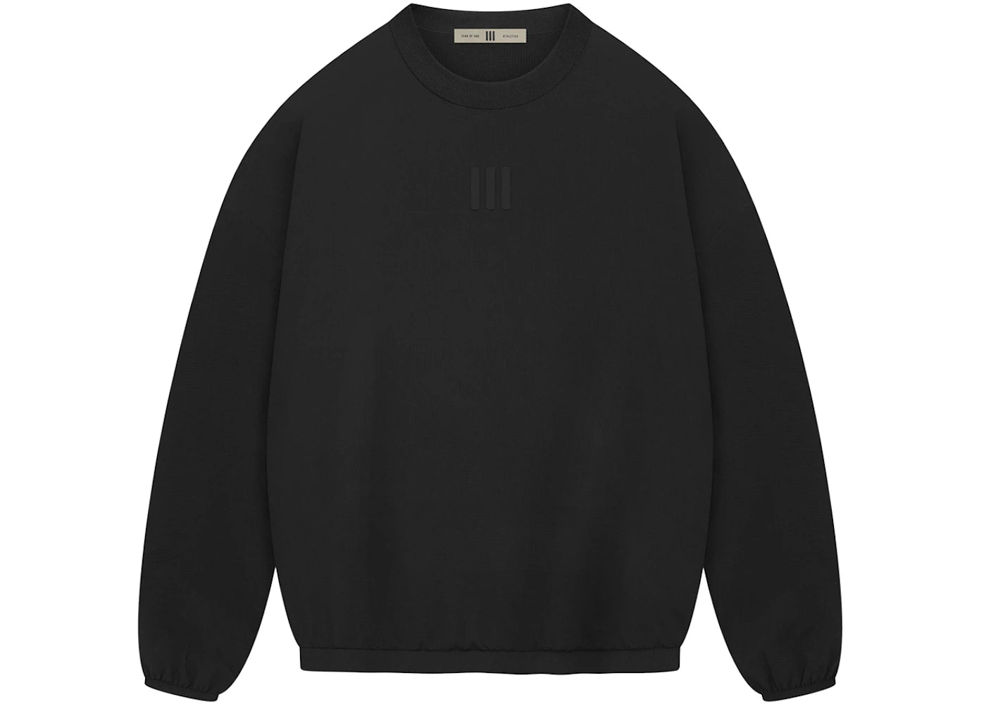 Fear of God Athetics Stretch Woven Running Crewneck Black