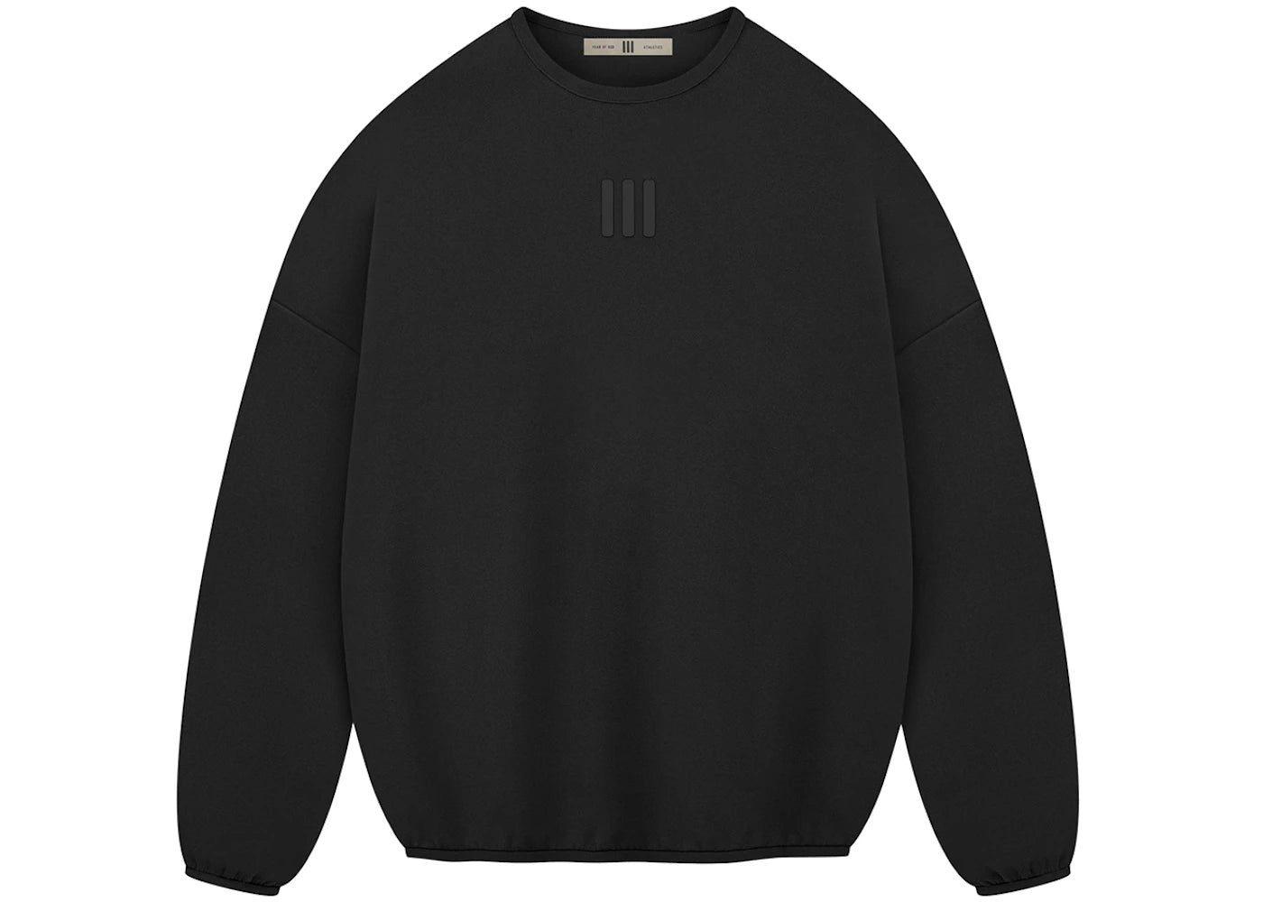 Fear of God Athetics Suede Fleece Crewneck Black