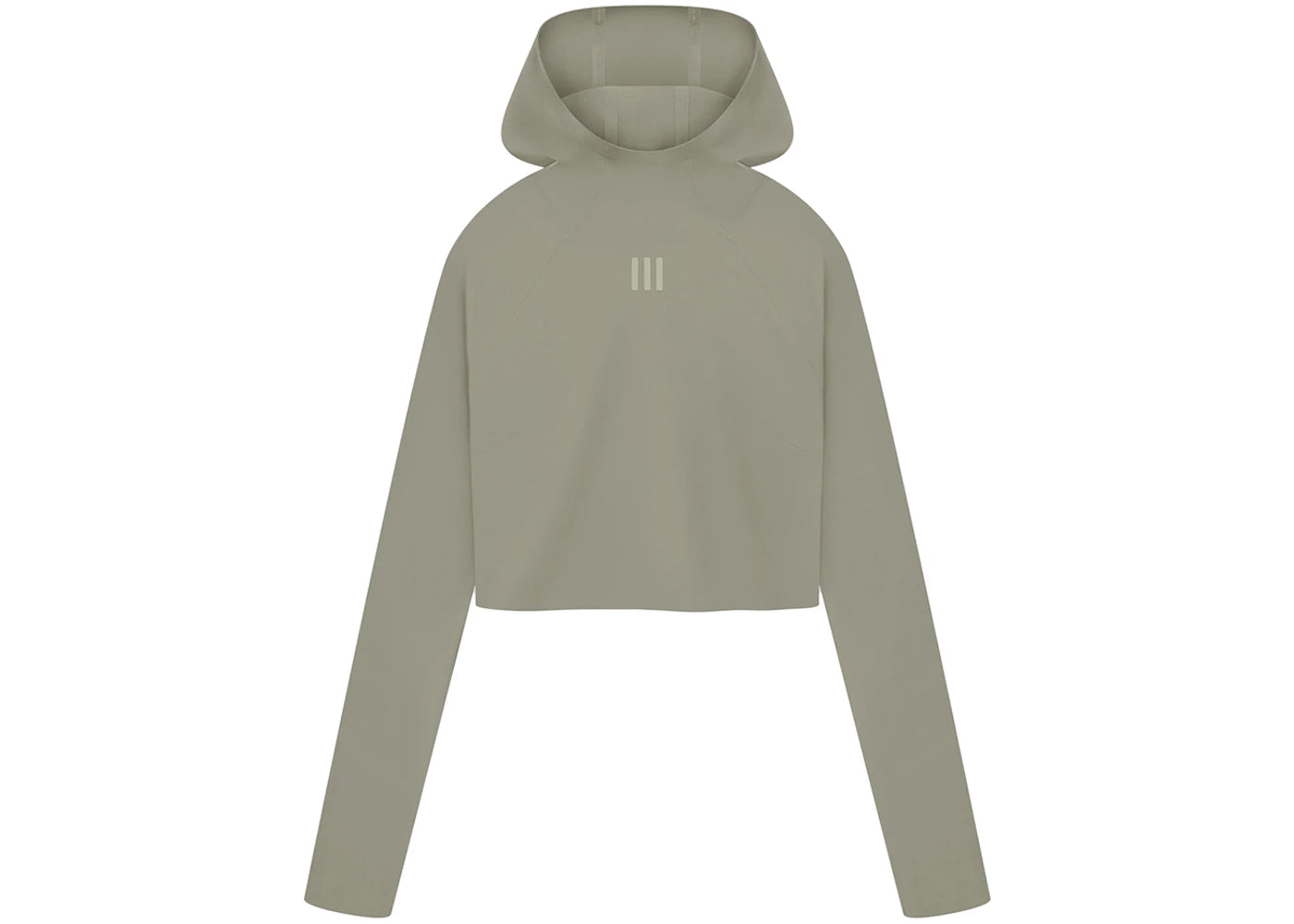 Fear of God Athletics Womens Base Layer Crop Hoodie Clay