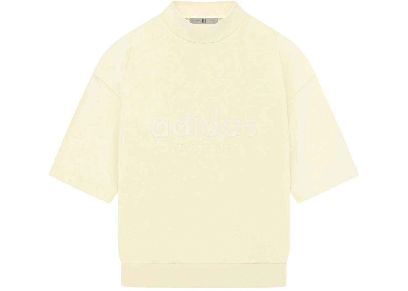 Fear of God Athletics Heavy Jersey 3/4 Mock Tee Pale Yellow
