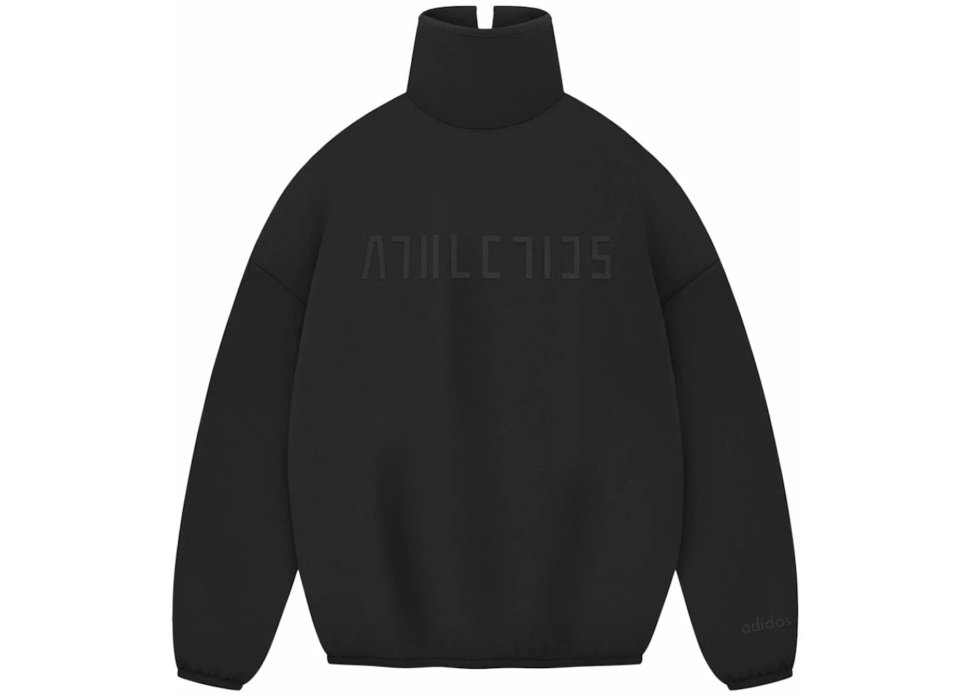 Fear of God Athletics Women's Suede Fleece Mock Neck Black