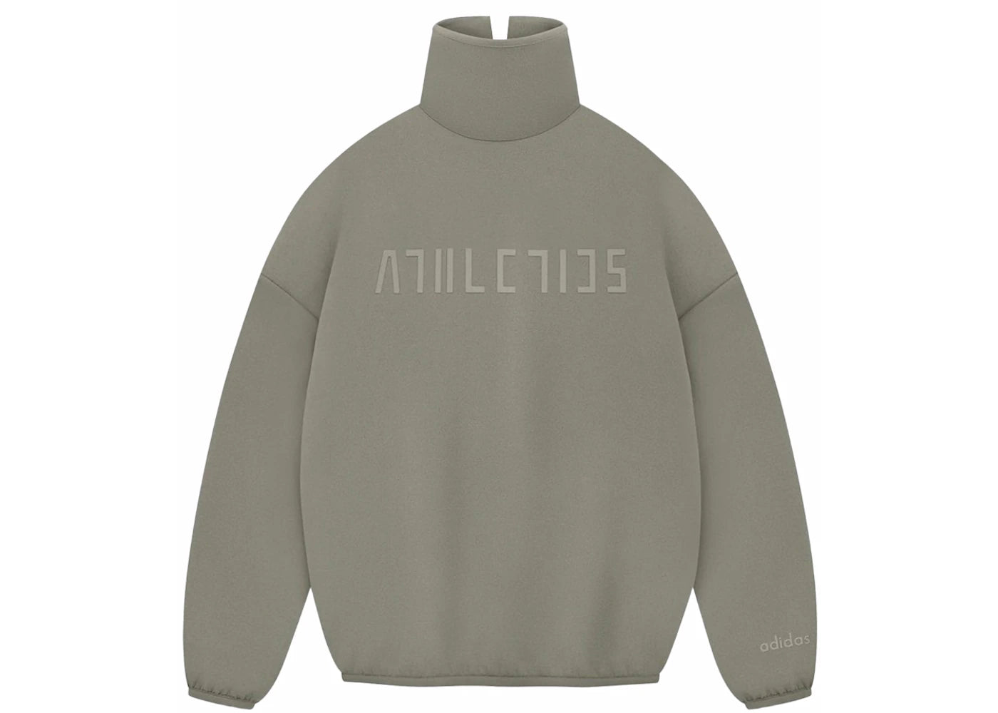 Fear of God Athletics Women's Suede Fleece Mock Neck Clay