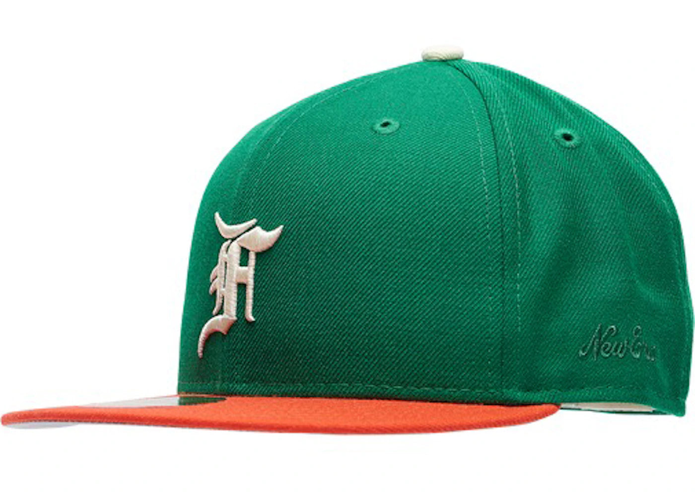 Fear of God Essentials New Era 59Fifty Fitted Hat (FW21) Green/Orange