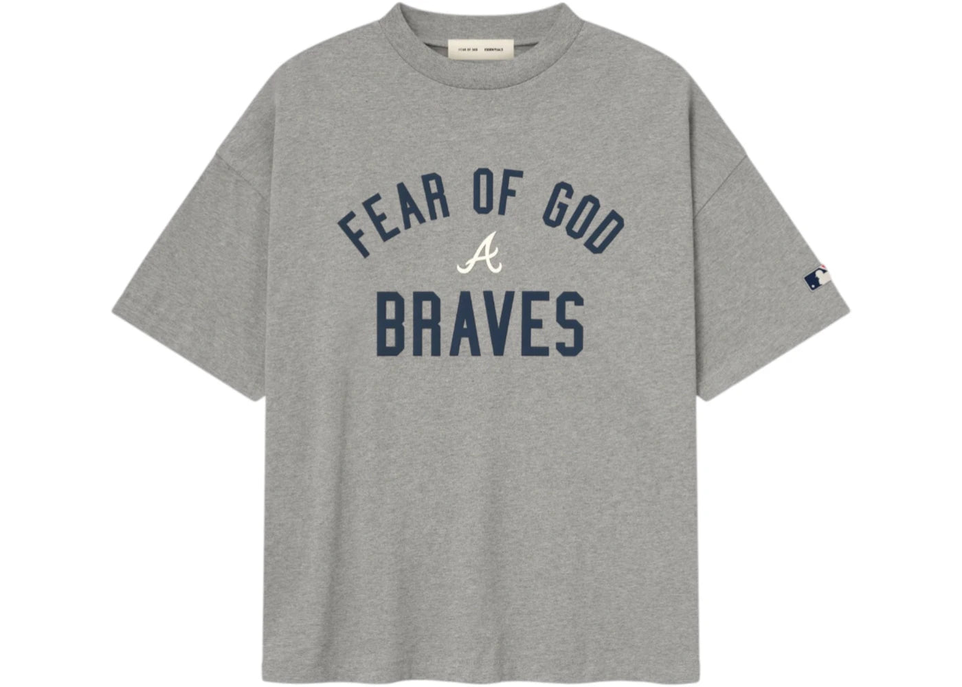 Fear of God Essentials Atlanta Braves Tee Dark Heather