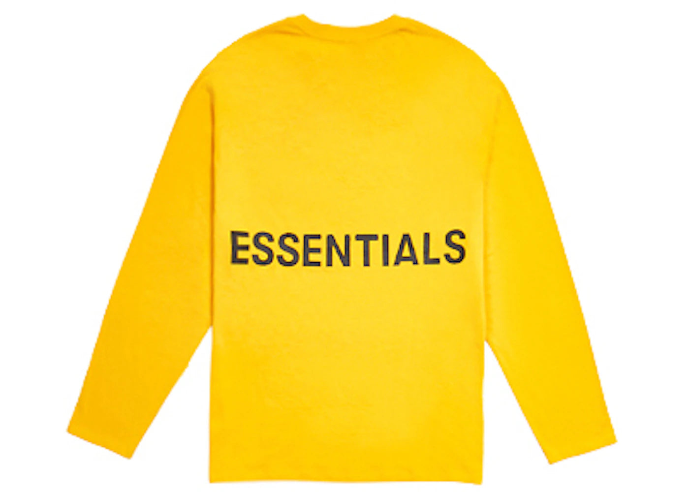 Fear of God Essentials Boxy Graphic Long Sleeve T-shirt Yellow