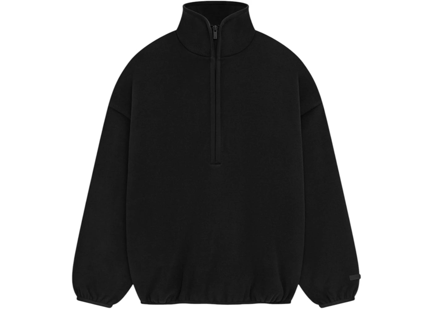 Fear of God Essentials Brushed Half Zip Pullover Black