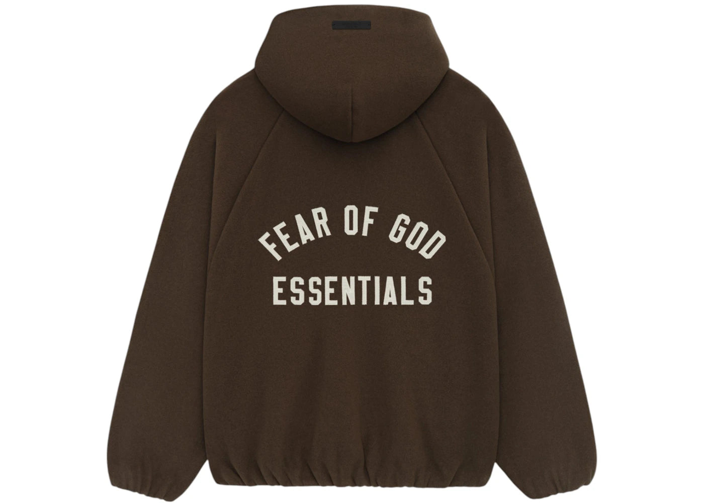 Fear of God Essentials Brushed Hooded Bomber Brown
