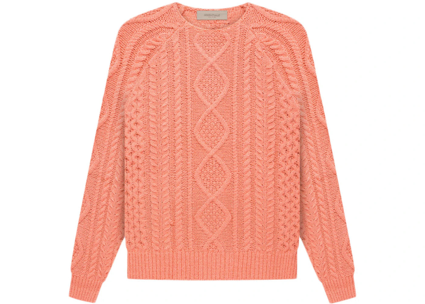 Fear of God Essentials Cable Knit Coral