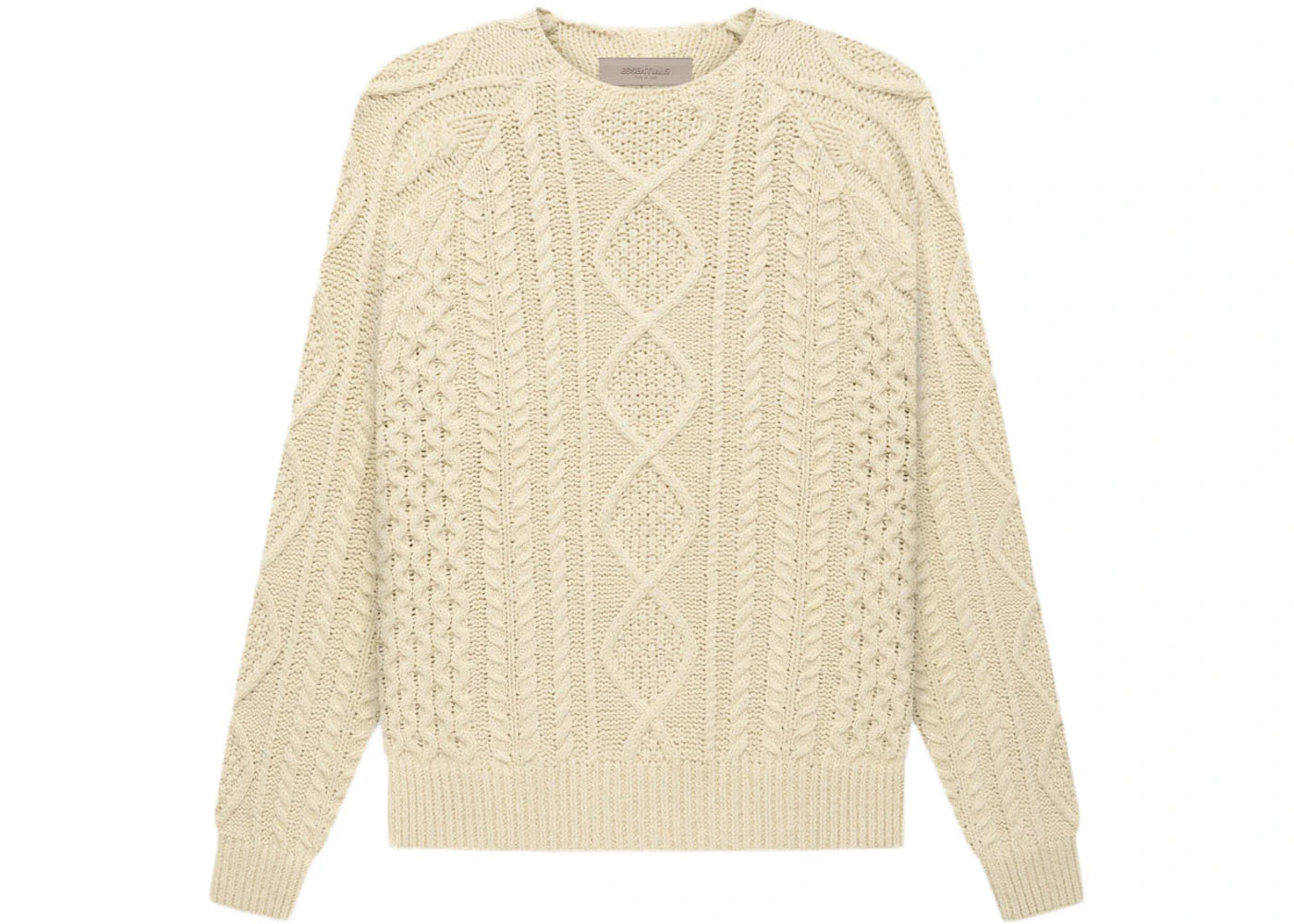 Fear of God Essentials Cable Knit Egg Shell