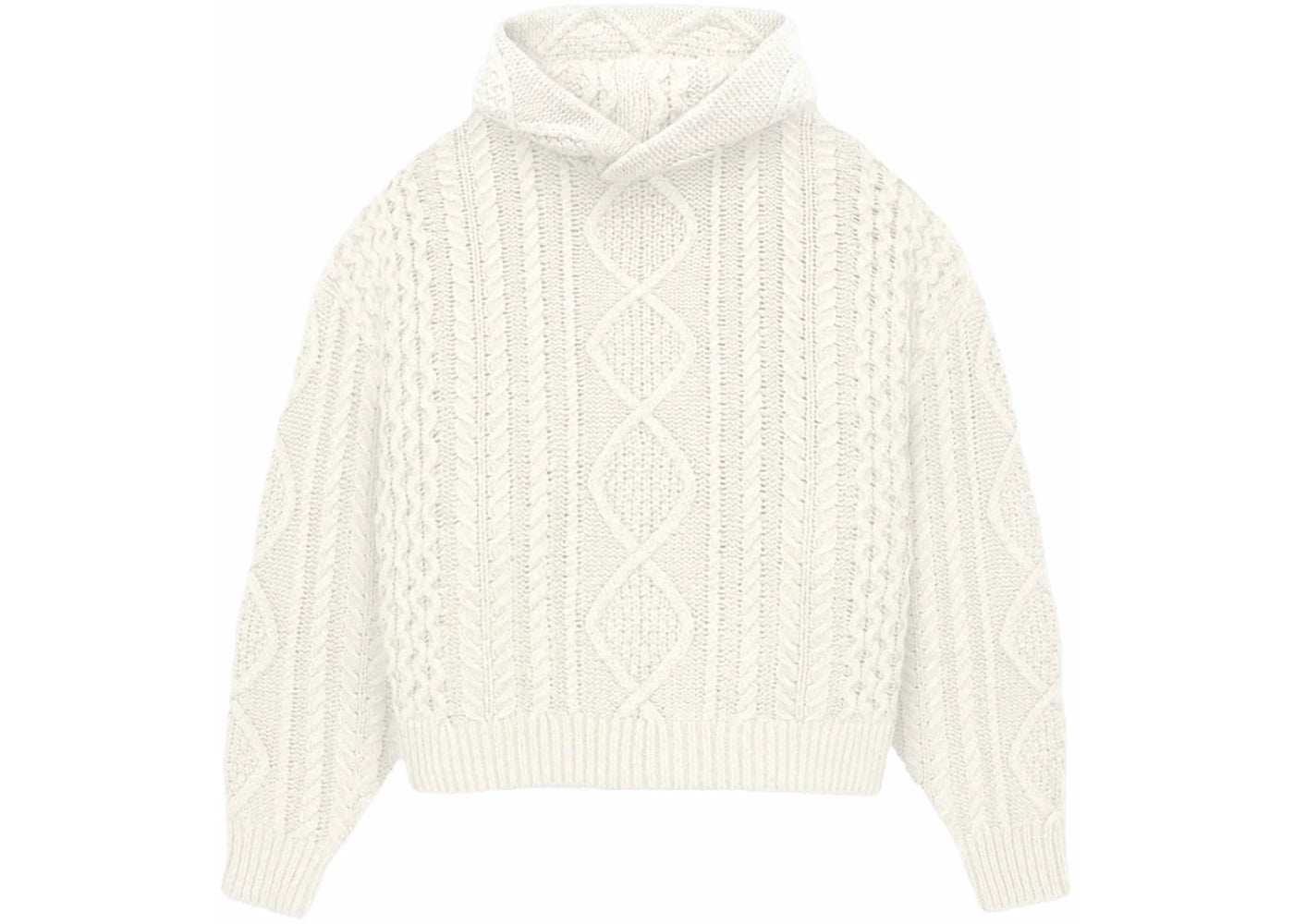 Fear of God Essentials Cable Knit Hoodie Cloud Dancer