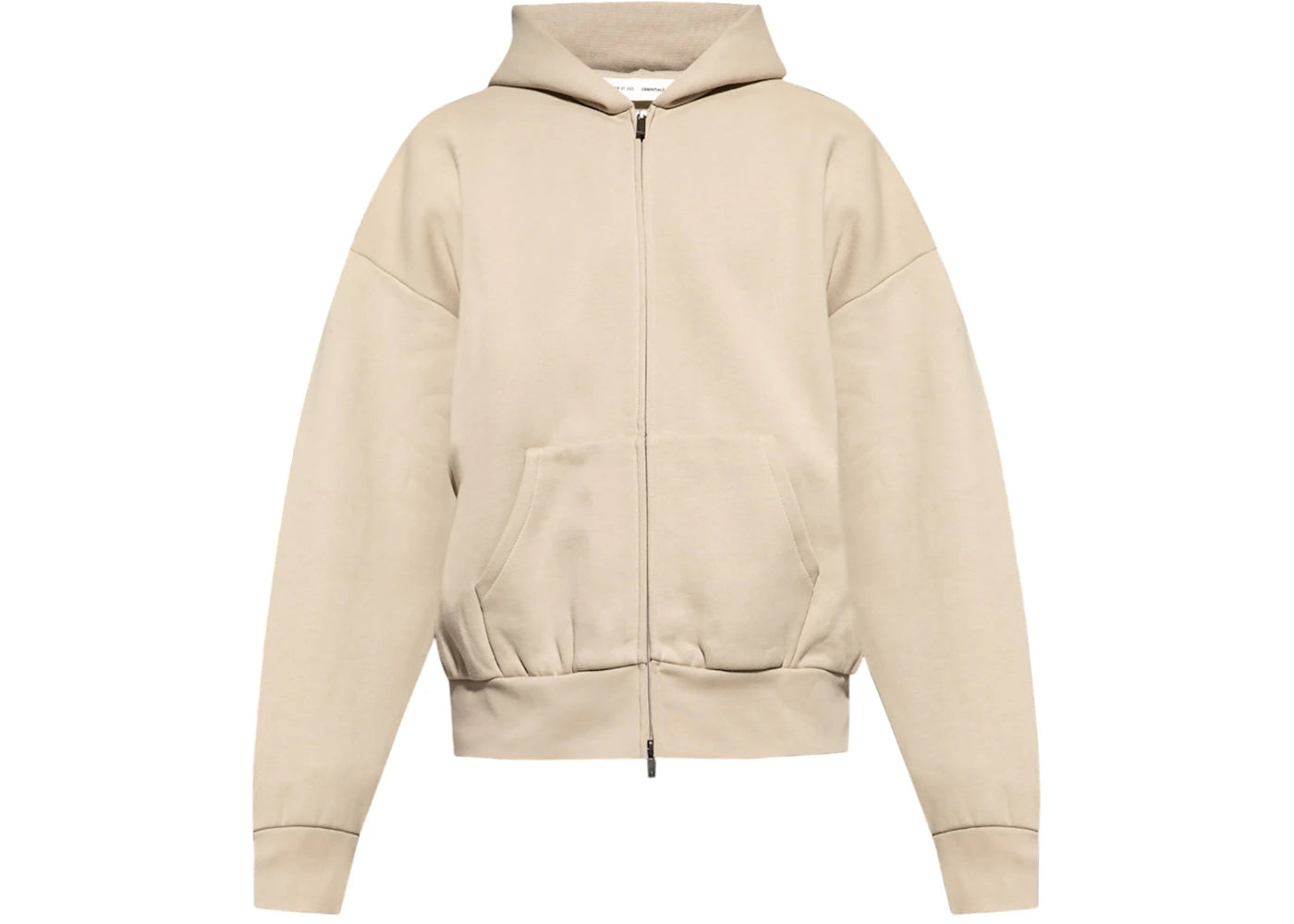 Fear of God Essentials Classic Fleece Zip Up Hoodie Timber