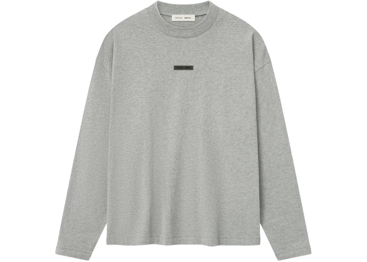 Fear of God Essentials Classic Long Sleeve Tee Concrete Heather