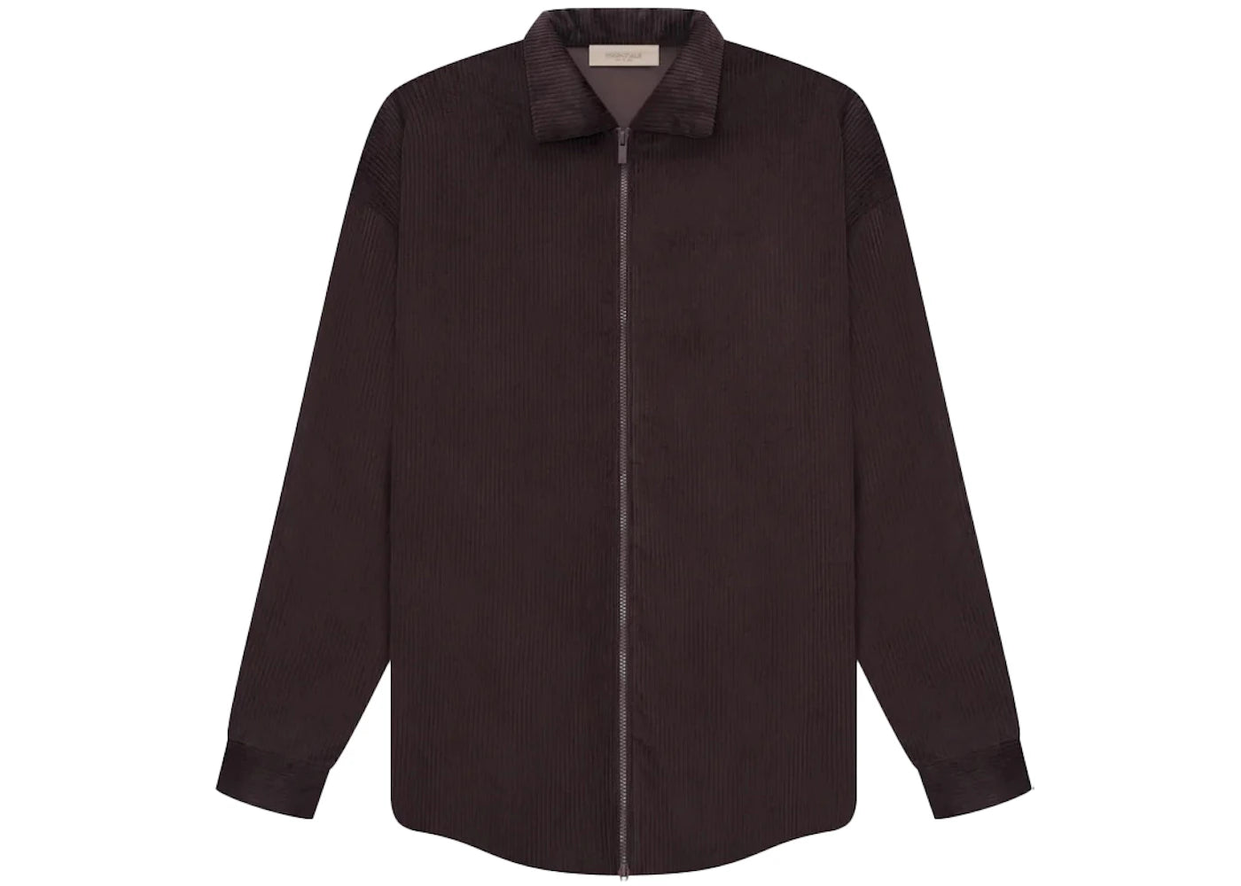 Fear of God Essentials Corduroy Shirt Jacket Plum