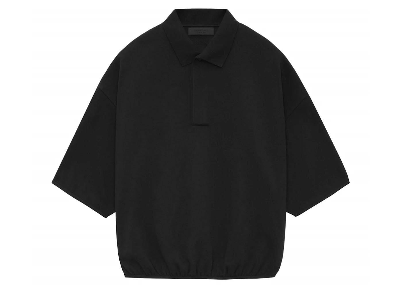 Fear of God Essentials Core Collection 3/4 Sleeve Polo Black