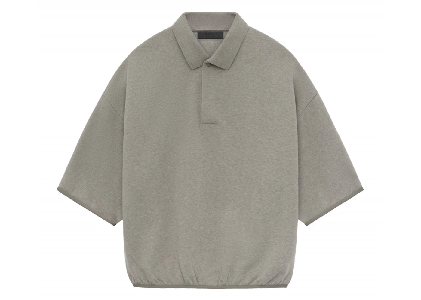 Fear of God Essentials Core Collection 3/4 Sleeve Polo Heather Grey