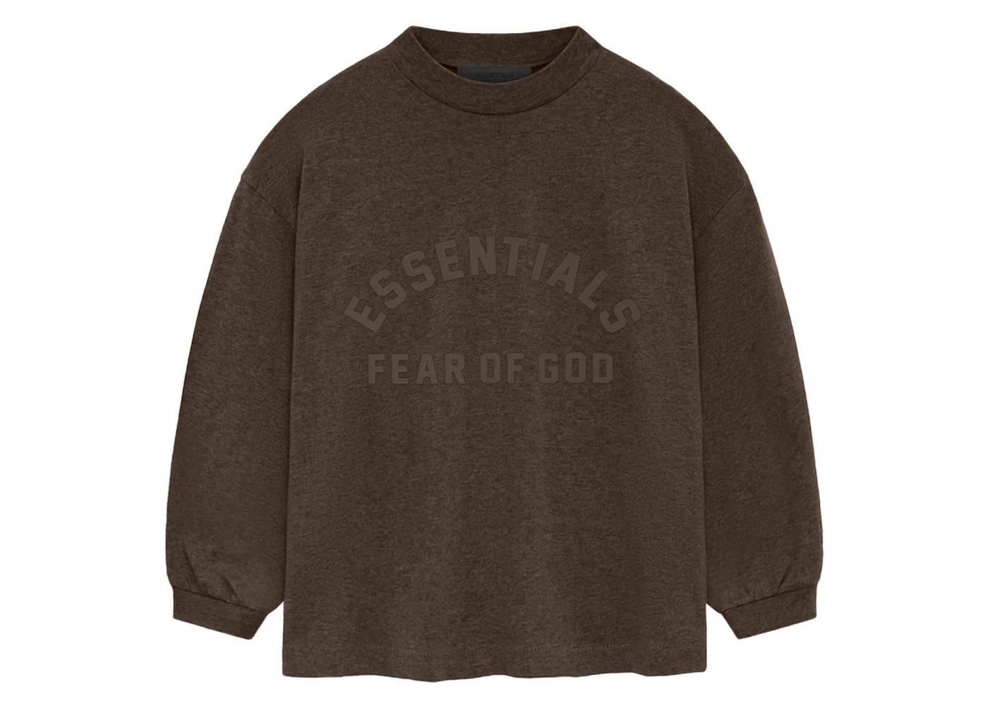 Fear of God Essentials Core Collection Kids Essentials Core Collection L/S Tee Heather Wood