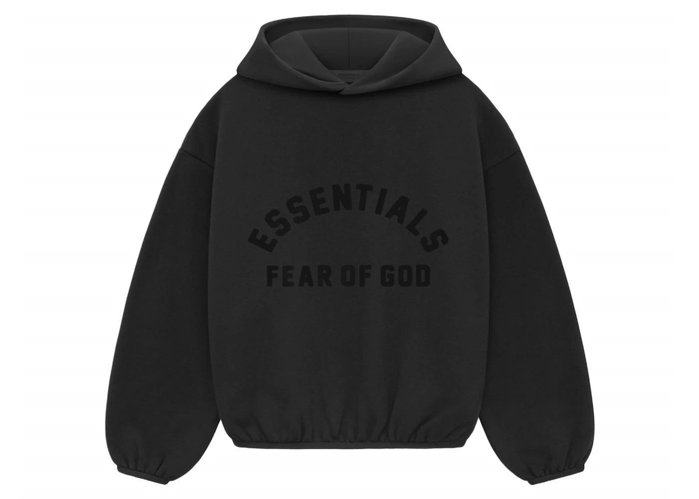 Fear of God Essentials Core Collection Kids Nylon Fleece Hoodie Black/ Black