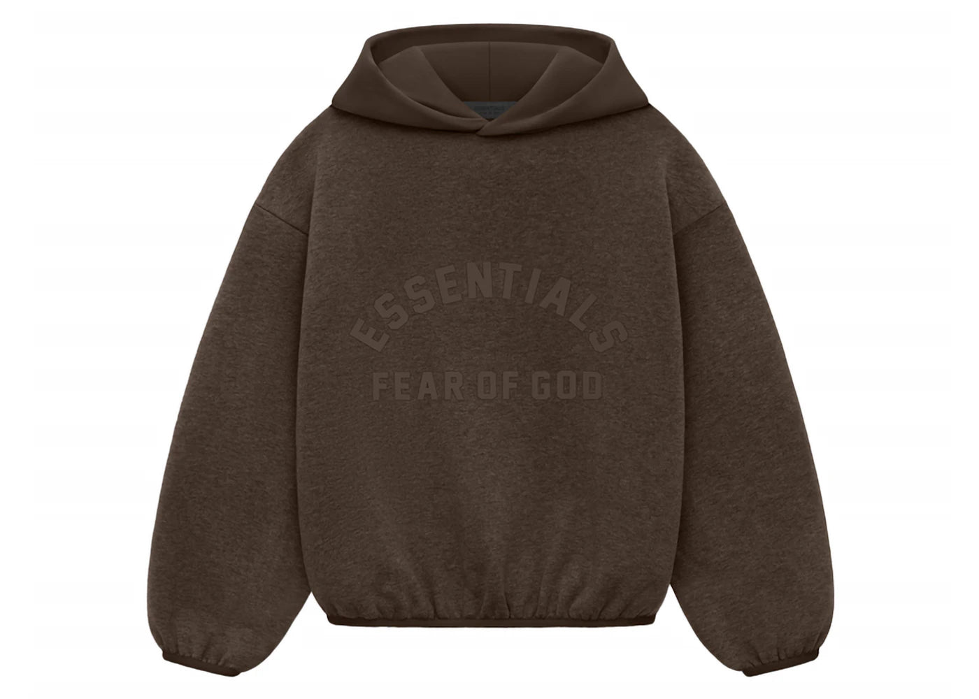 Fear of God Essentials Core Collection Kids Nylon Fleece Hoodie Wood/Heather Wood