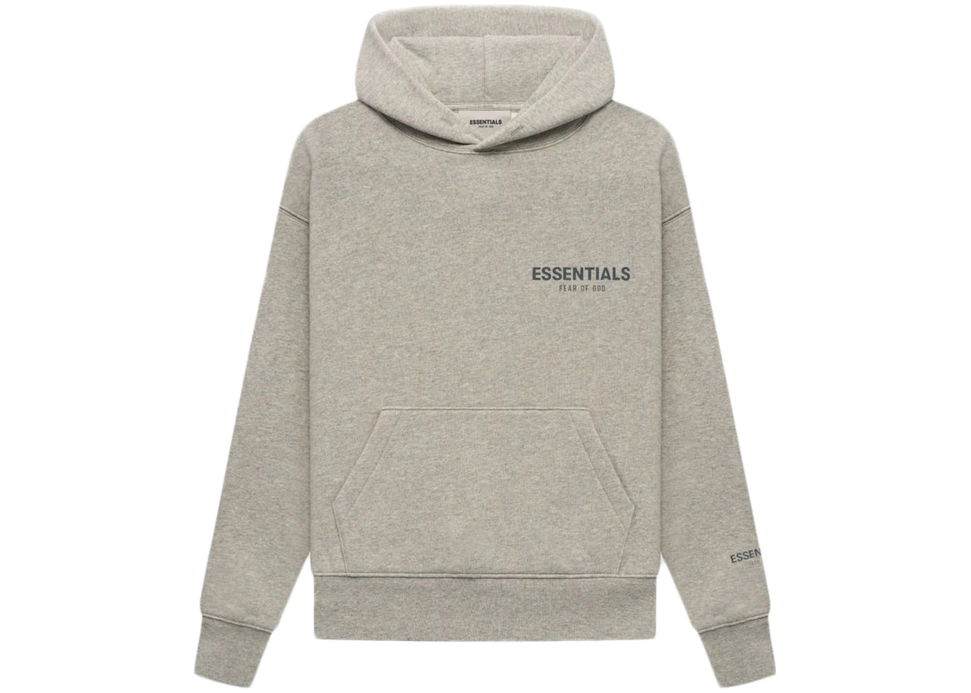 Fear of God Essentials Core Collection Kids Pullover Hoodie Dark Heather Oatmeal