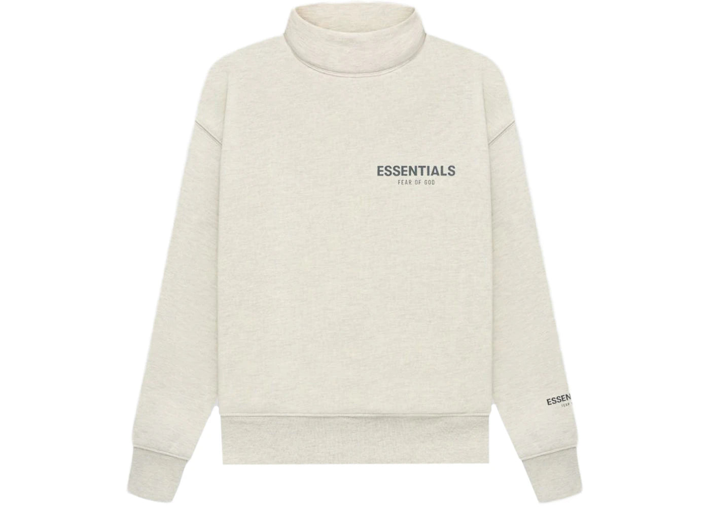 Fear of God Essentials Core Collection Kids Pullover Mockneck Light Heather Oatmeal