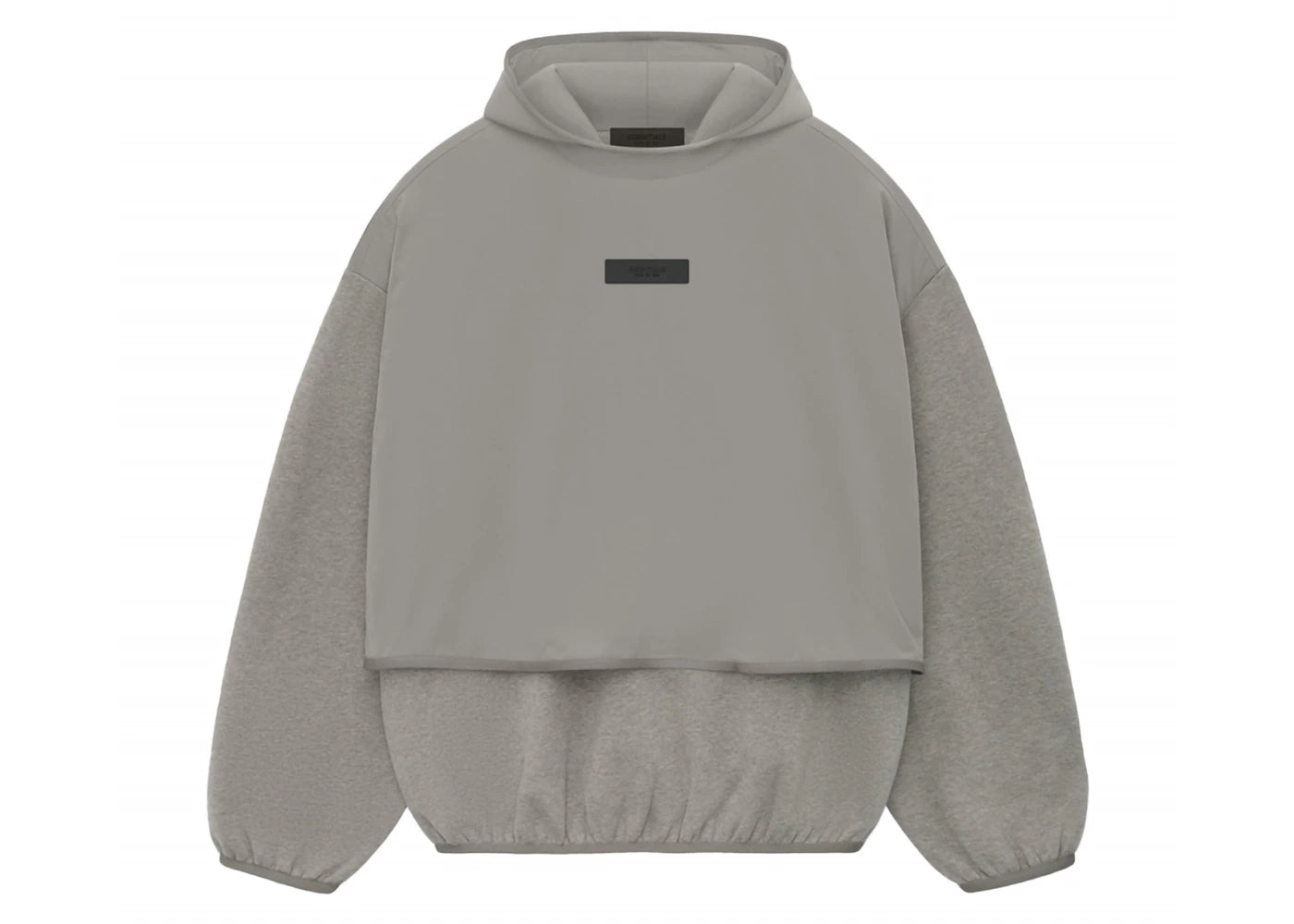 Fear of God Essentials Core Collection Nylon Fleece Hooded Sweatshirt Dust/Heather Grey