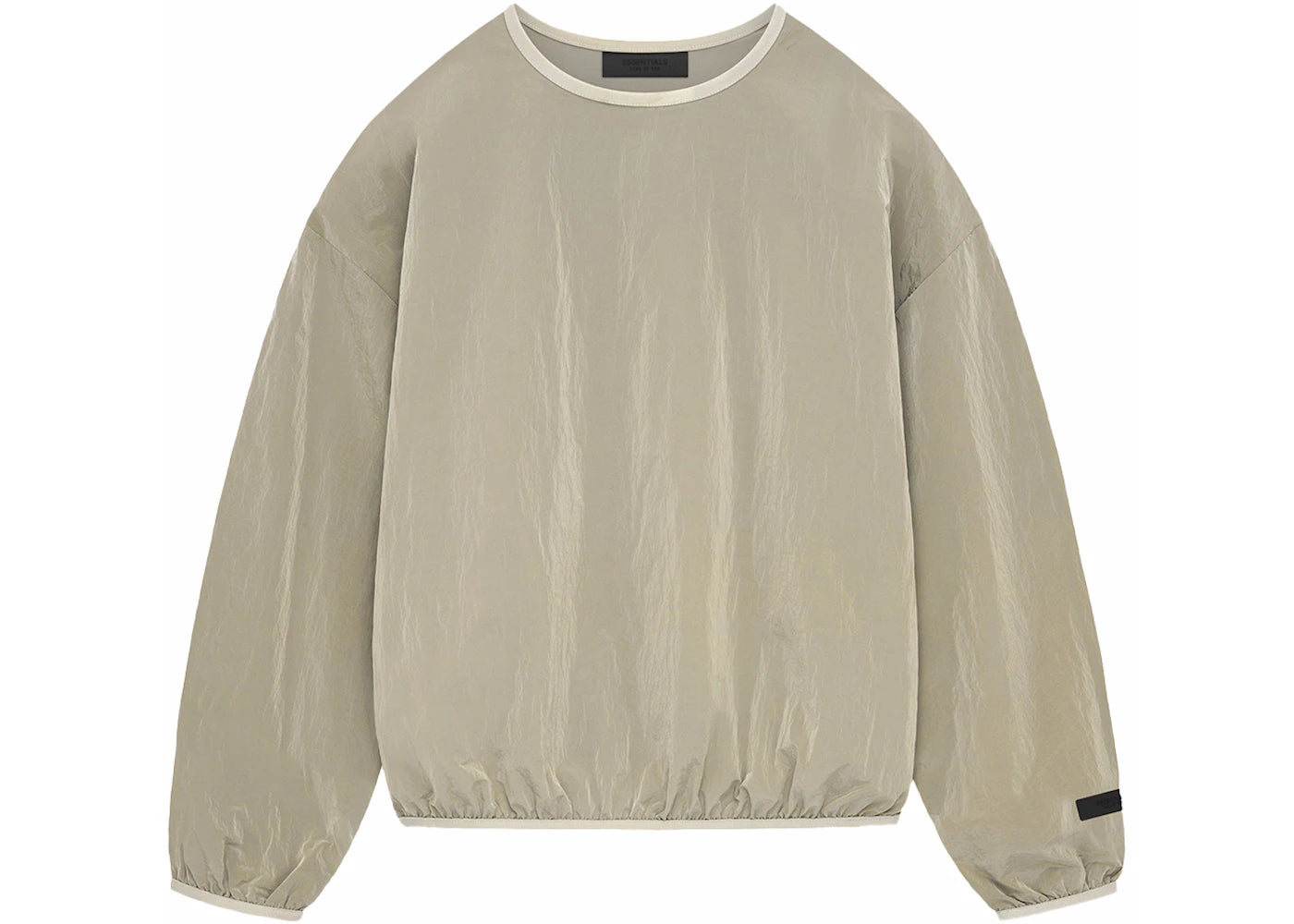 Fear of God Essentials Crinkle Nylon Pullover Crewneck Garden Yellow