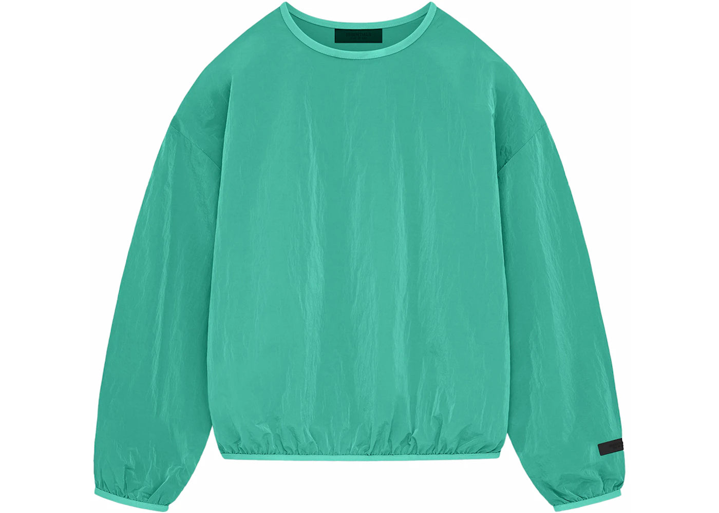 Fear of God Essentials Crinkle Nylon Pullover Crewneck Mint Leaf