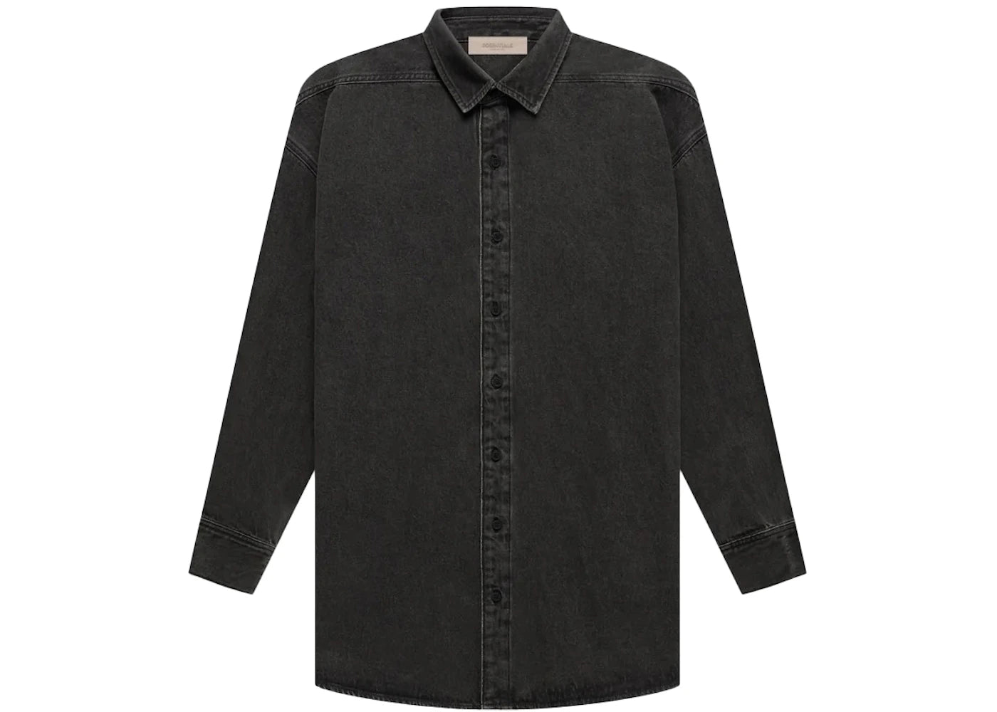 Fear of God Essentials Denim LS Shirt Black