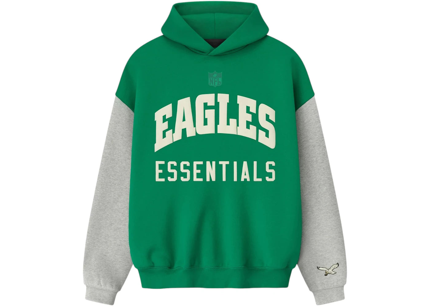Fear of God Essentials Eagles Sport Hoodie Golf Green/Concrete Heather
