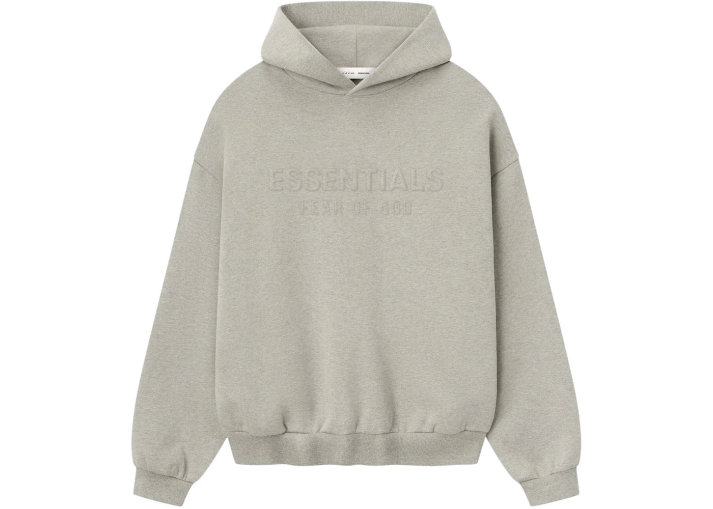 Fear of God Essentials Embossed Classic Fleece Hoodie Warm Heather