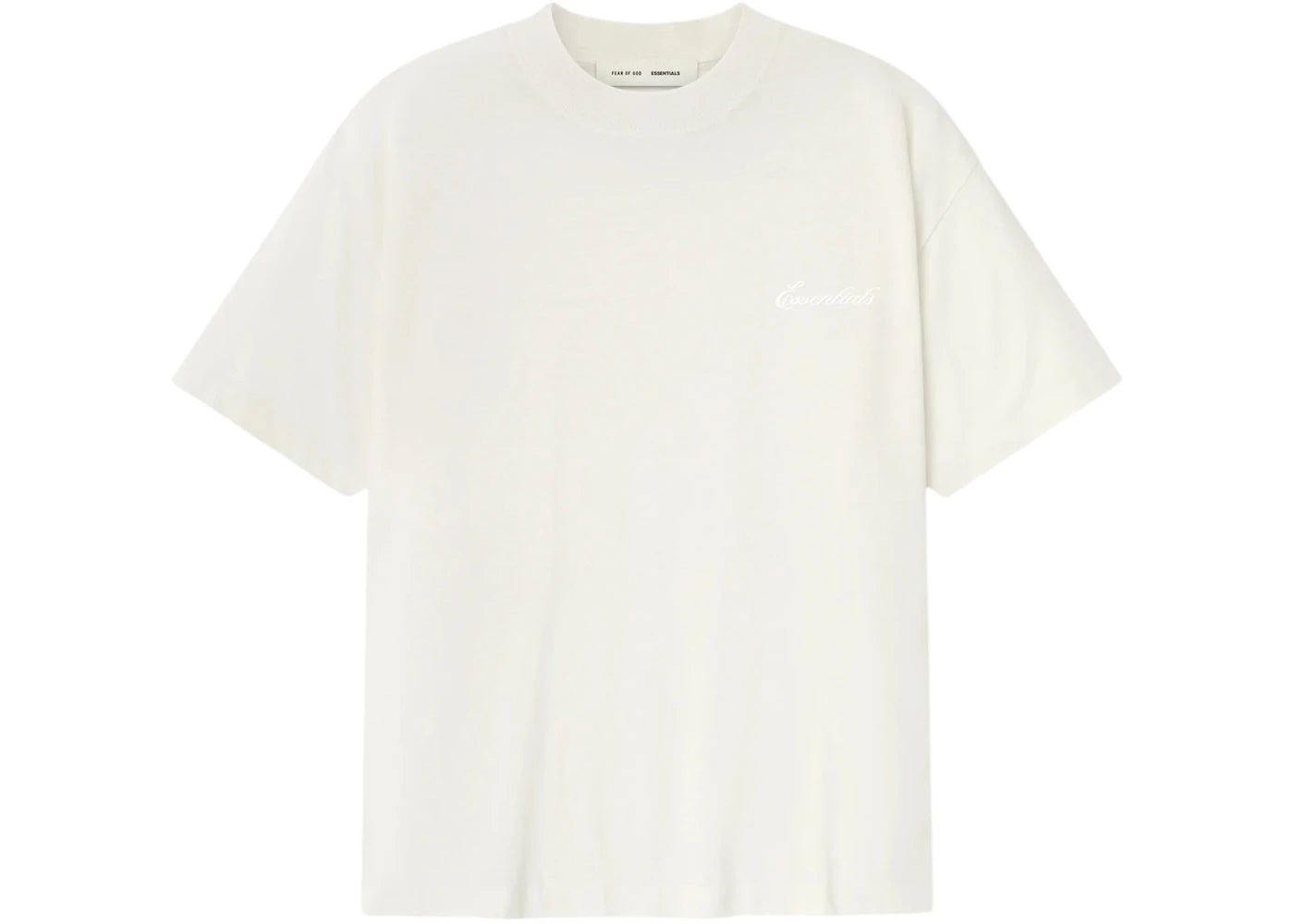 Fear of God Essentials Embroidered Essential Tee Ivory