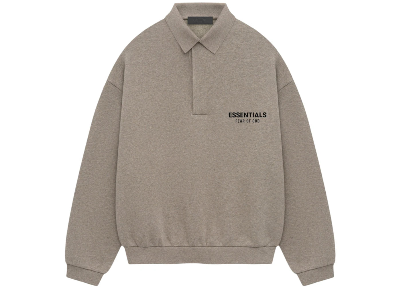 Fear of God Essentials Fleece Polo Heather Gray
