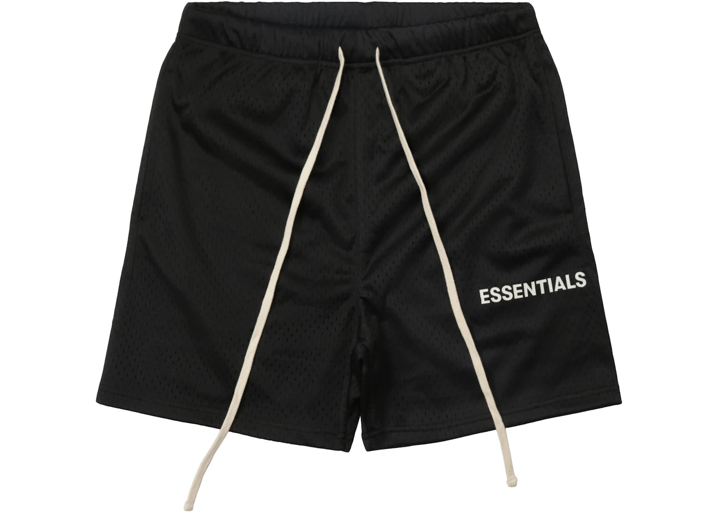 Fear of God Essentials Graphic Mesh Drawstring Shorts Black