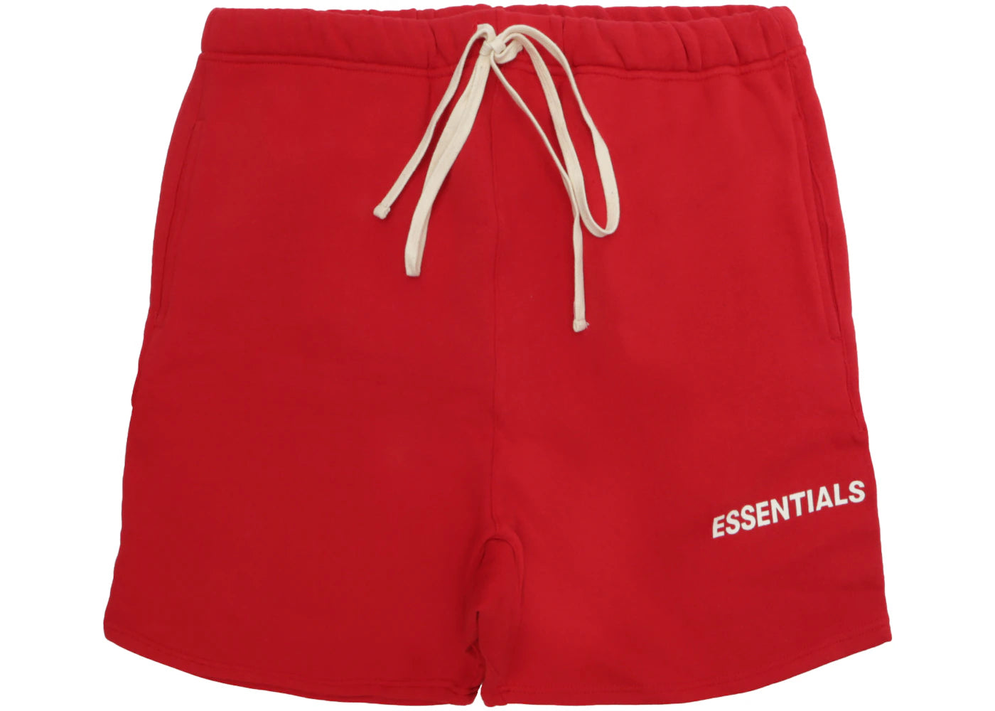 Fear of God Essentials Graphic Sweat Shorts Red