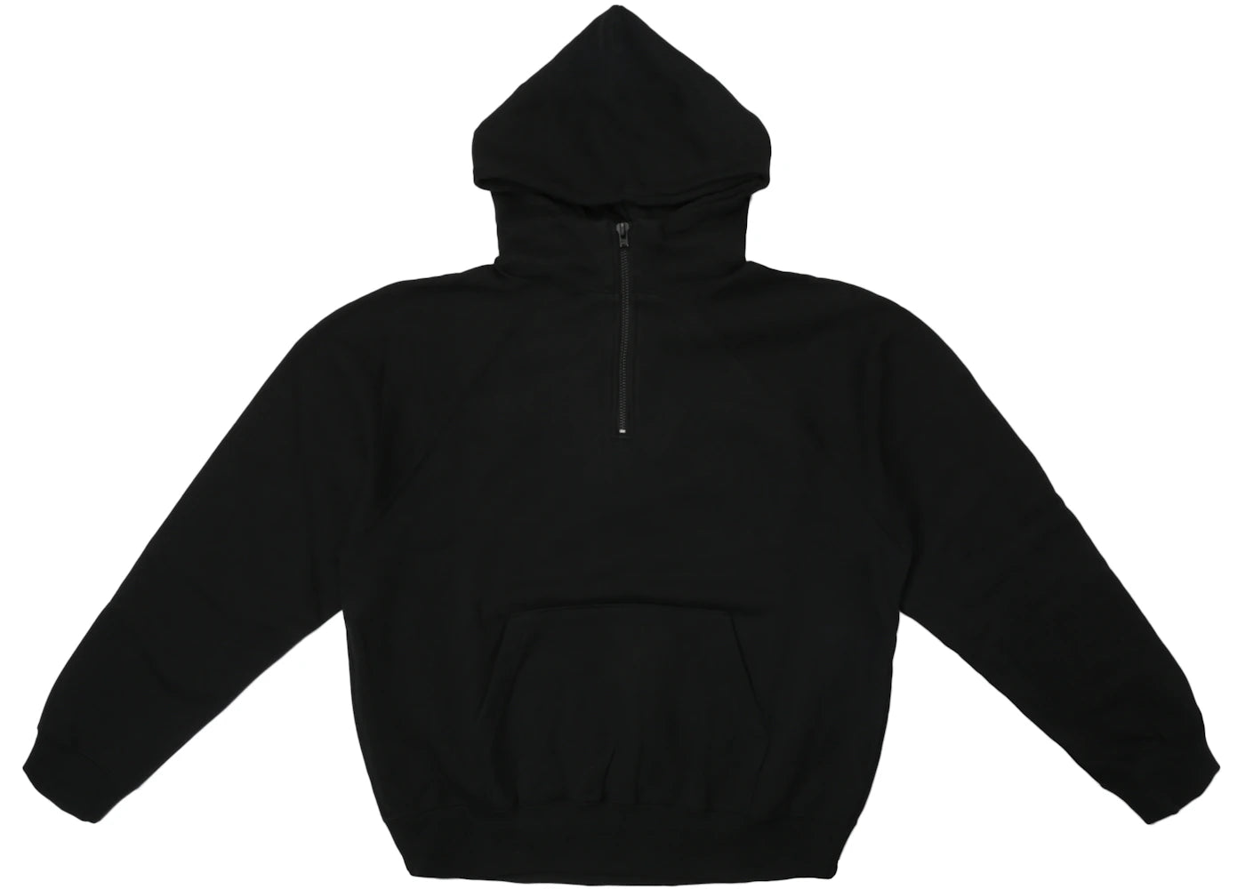 Fear of God Essentials Half Zip Pullover Hoodie Black