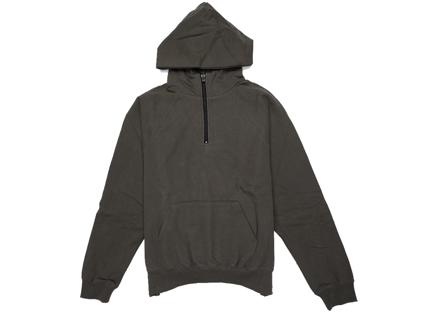 Fear of God FOG Essentials Half Zip Pullover Hoodie Major Brown