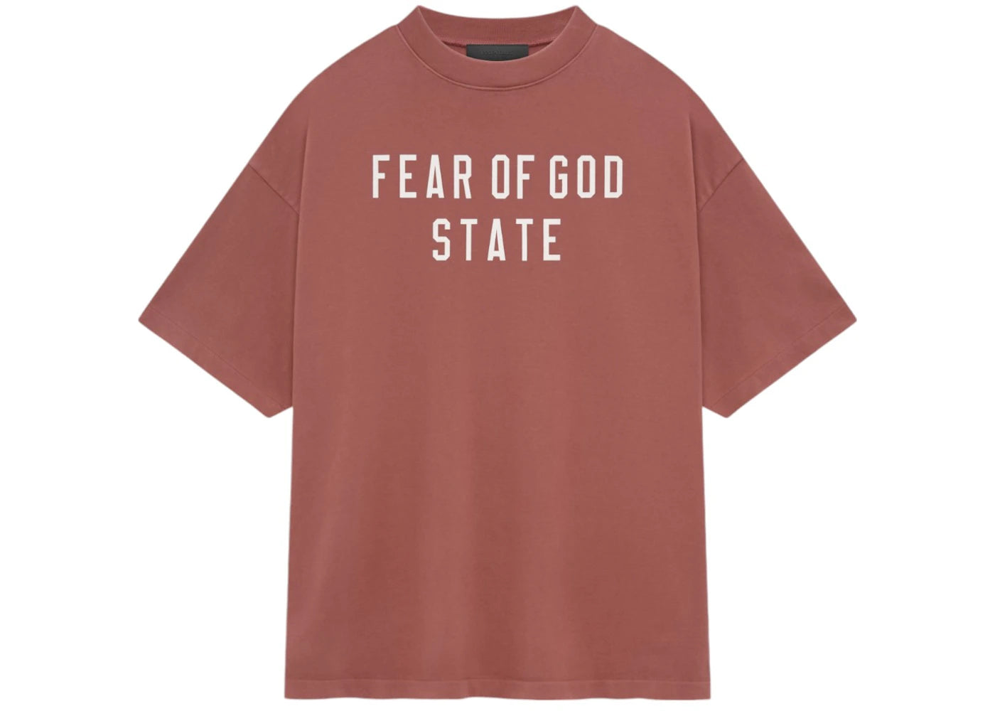 Fear of God Essentials Heavy Crewneck Tee Crimson