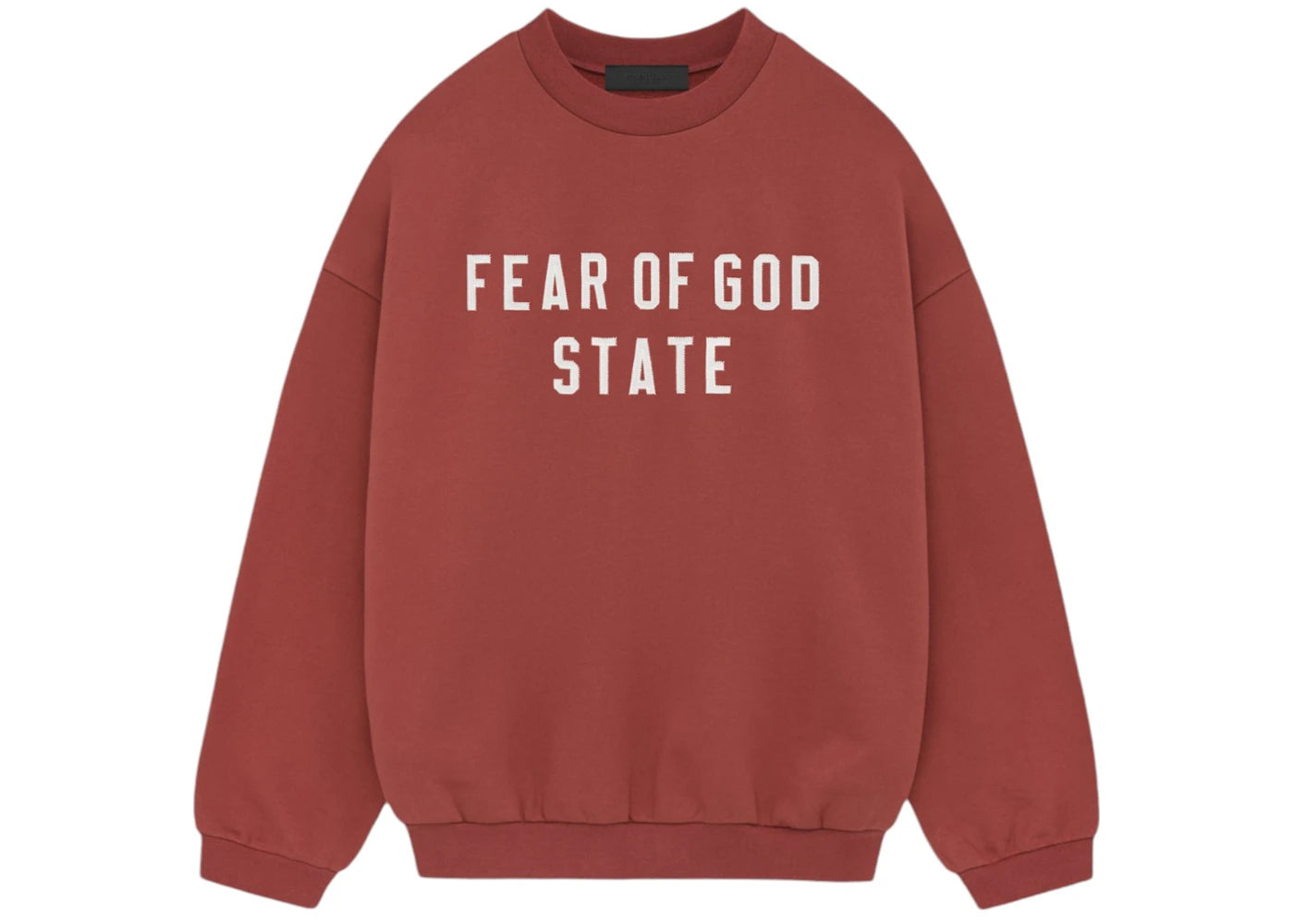 Fear of God Essentials Heavy Fleece Crewneck Crimson