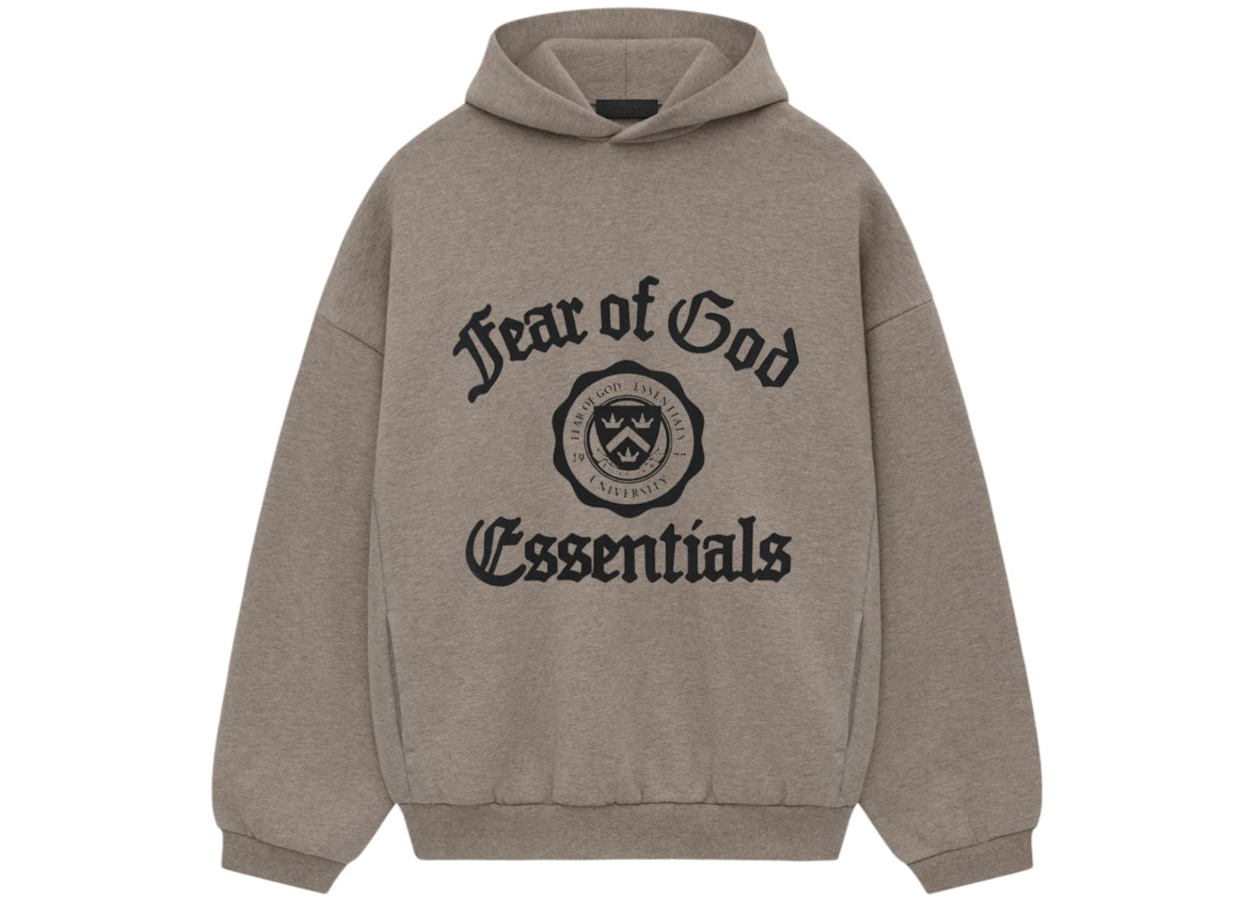 Fear of God Essentials Heavy Fleece Vintage Shrunken Hoodie Heather Gray