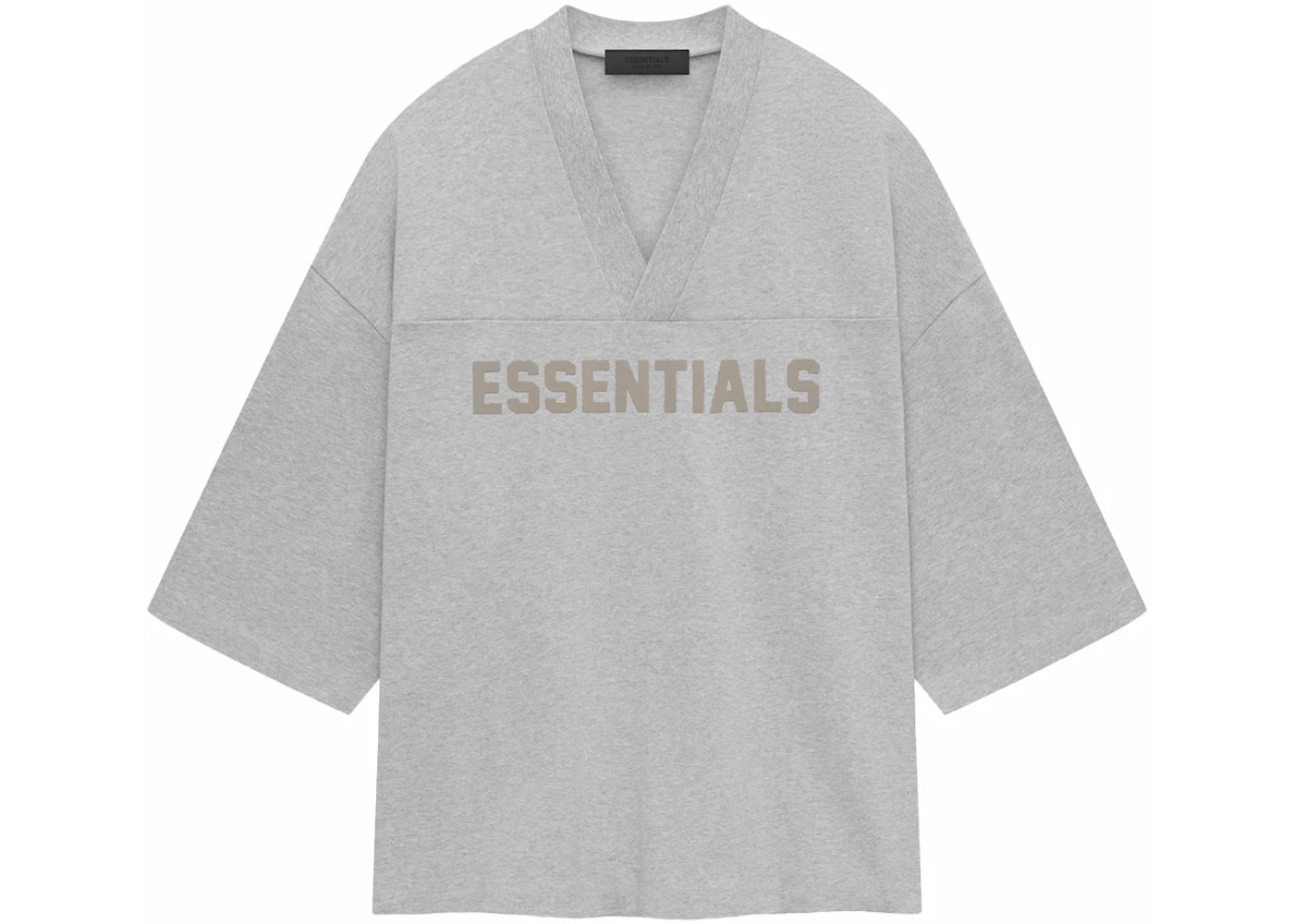 Fear of God Essentials Heavy Jersey Football Tee Light Heather Grey