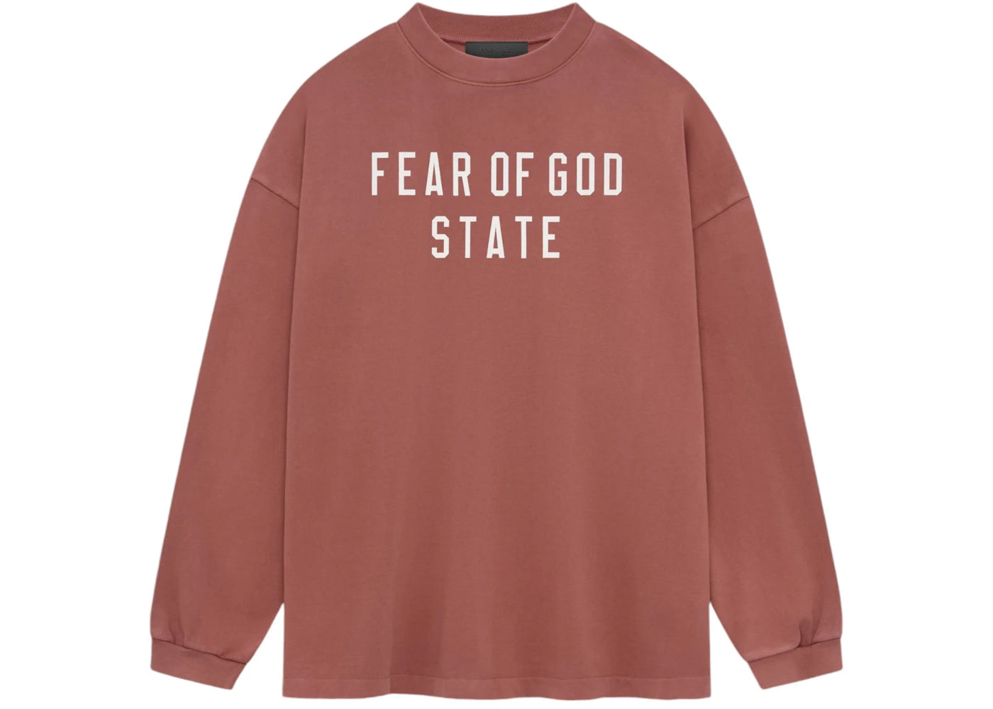 Fear of God Essentials Heavy Longsleeve Tee Crimson