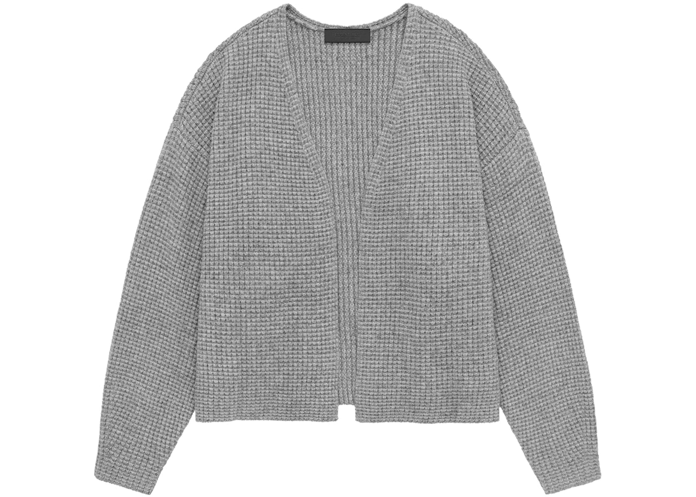 Fear of God Essentials Heavy Waffle Cardigan Dark Heather