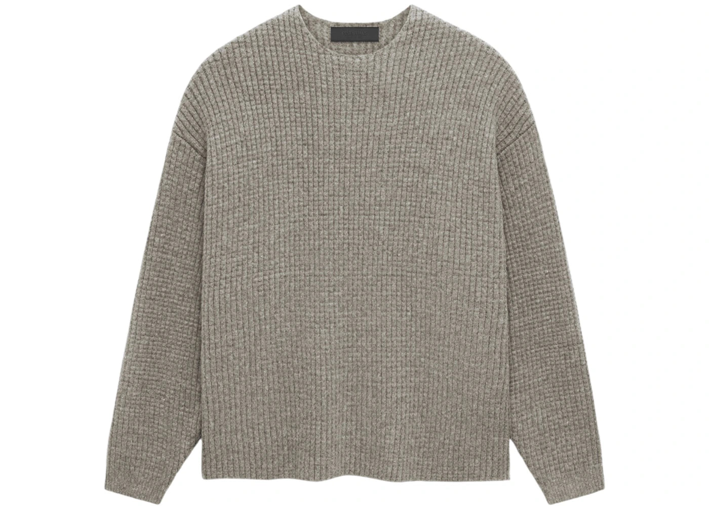 Fear of God Essentials Heavy Waffle Crewneck Sweater Heather Gray