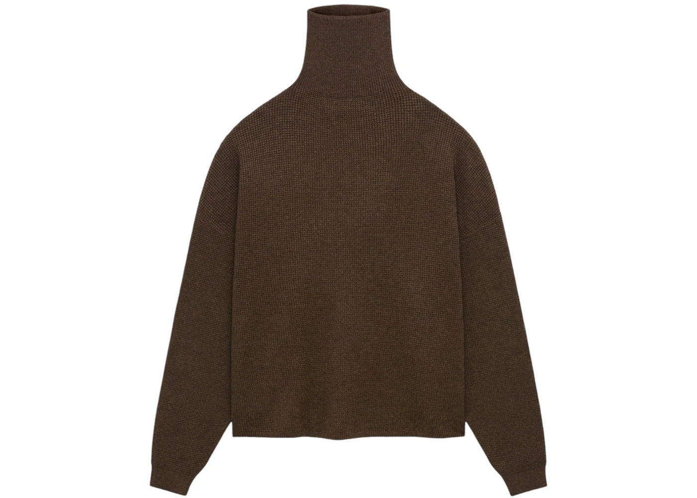 Fear of God Essentials Heavy Waffle Turtleneck Brown