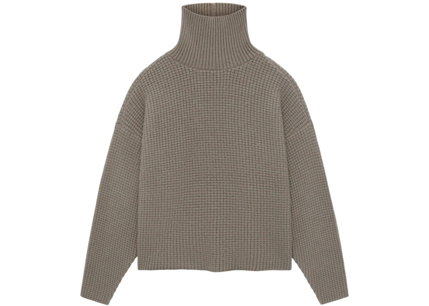 Fear of God Essentials Heavy Waffle Turtleneck Heather Gray