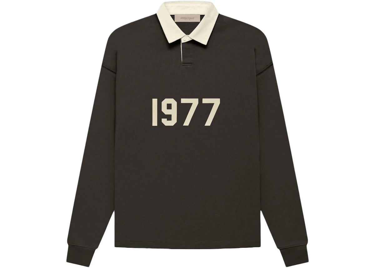 Essentials Henley Rugby Fear of God Essentials Henley Rugby Off Black – Side Kicks